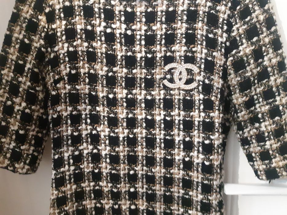 Платье букле в клетку