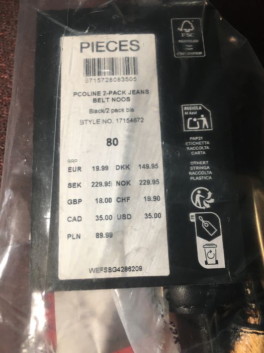 Curea noua cu eticheta