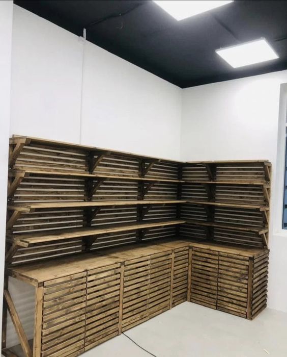 Овощные полки. Стеллажи.