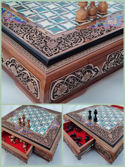 Shaxmat o'yin va interyer uchun.