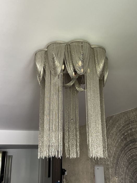 Lustra living, design retro, 80 cm diametru