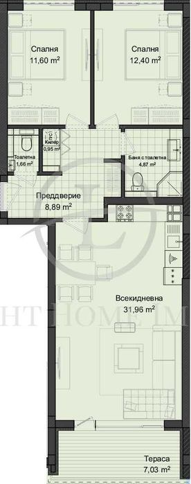 Продава се Тристаен апартамент в Пловдив, Гагарин - 107 кв.м за 898 €/кв.м - Снимка #1