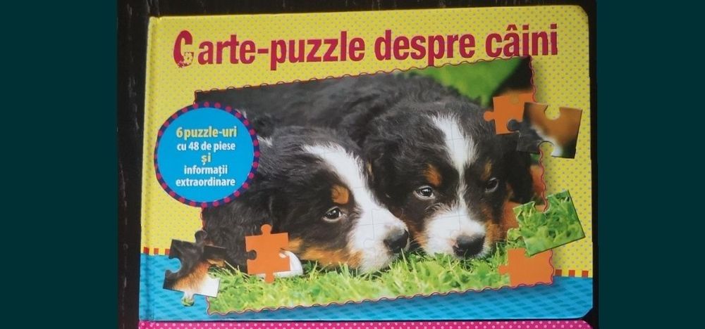 Carte puzzle animale domestice, cartonata, cai, câini, NOI