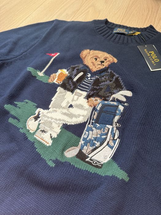 Нов пуловер Polo Ralph Lauren Bear / RLX - Размер M