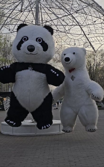 АНИМАТОРЫ надувная панда и мишка 2,6м Алматы