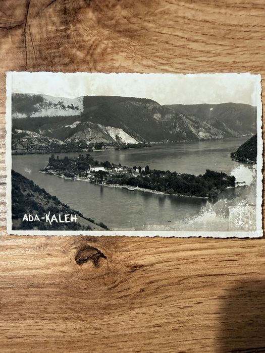 Carte Postala cu Insula scufundata Ada Kaleh (1937)