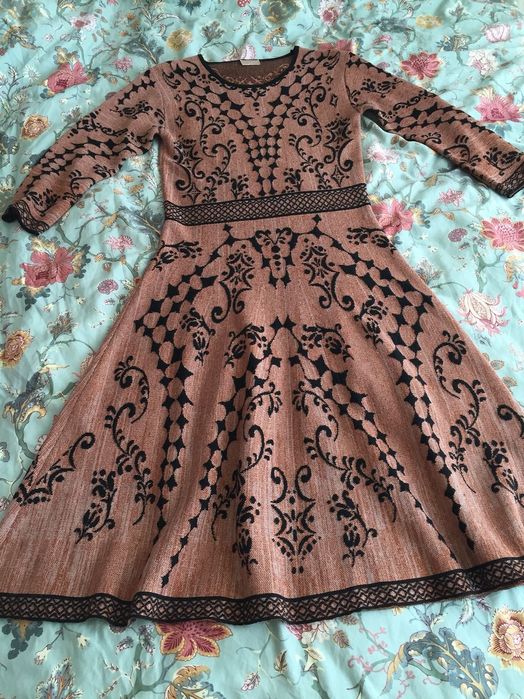 Плетена рокля, миди дължина, M