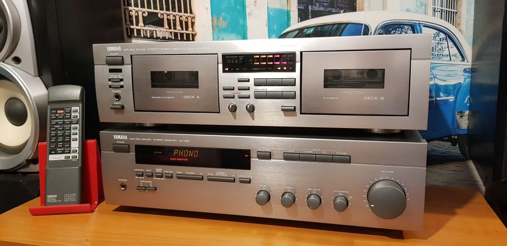 Amplificator statie amplituner Yamaha RX 385 sau casetofon dublu deck Yamaha KX W 321