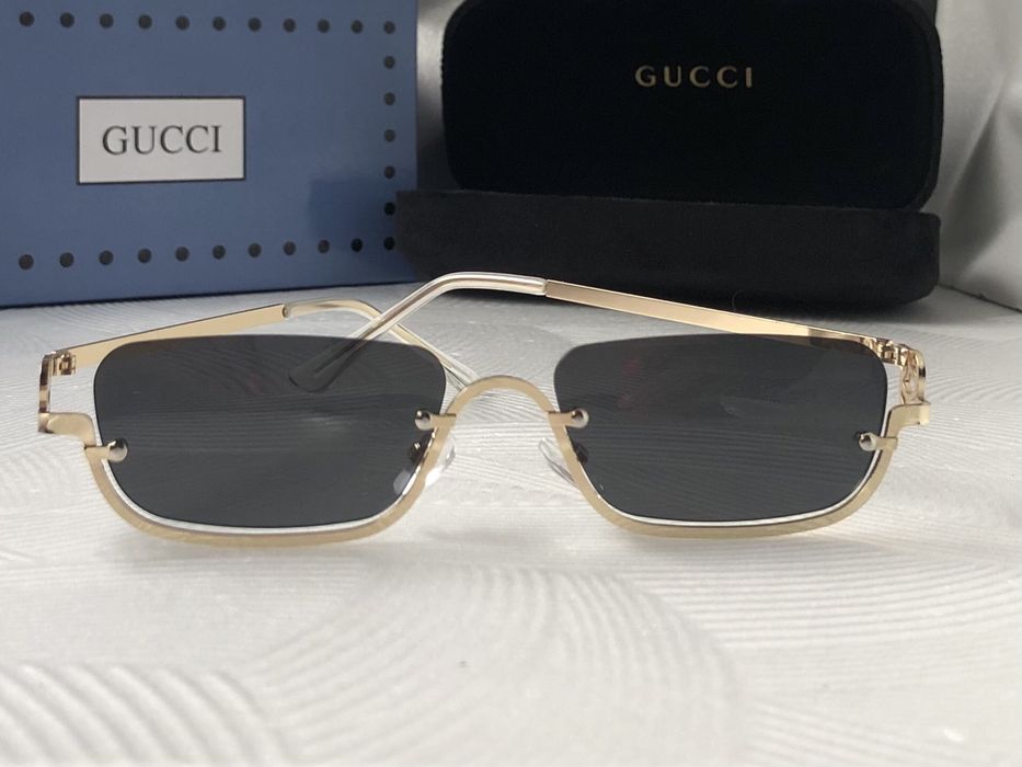 Дамски слънчеви очила правоъгълни 2 цвята черни кафяви