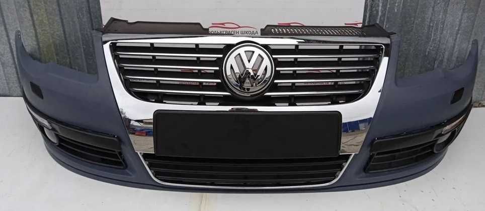 Бампер решетка фары туманки Volkswagen Passat B6
