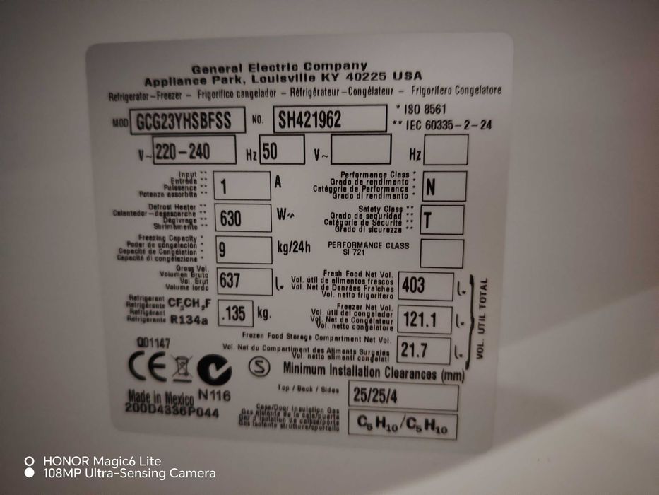 Хладилник Side by side General Electric за части или ползване