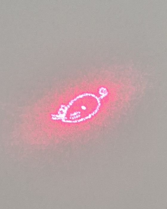 Лазерная указка со сменными рисунками и цветами