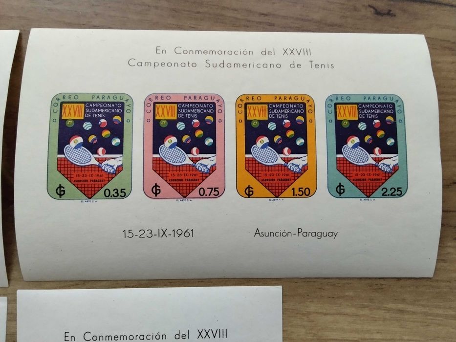 Пощенски марки Парагвай 1961