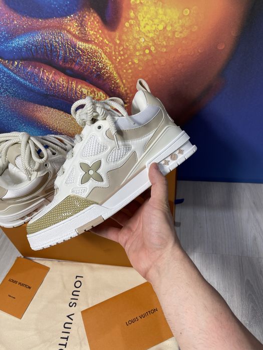 Adidasi Louis Vuitton Skate piele naturala Full Box colectie noua