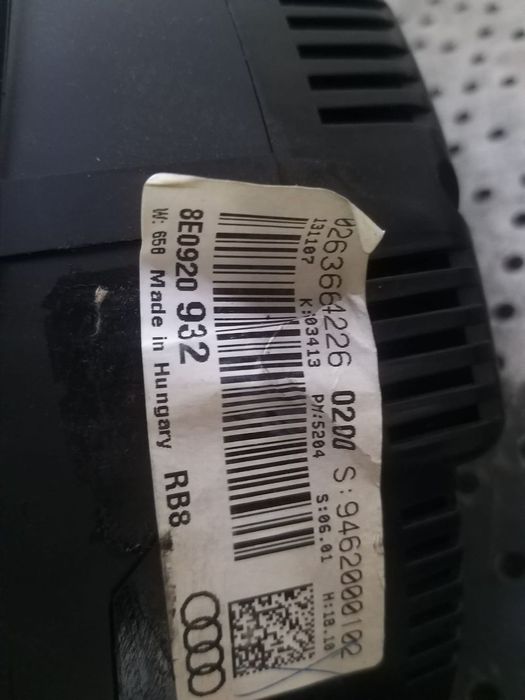Ceasuri bord diesel audi a4 b7 8e 8e0920932 0263664226
