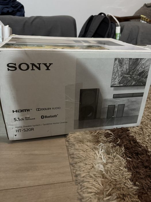 Sistem audio Soundbar SONY HT-S20R, 5.1, 400W, Bluetooth, Dolby, negru