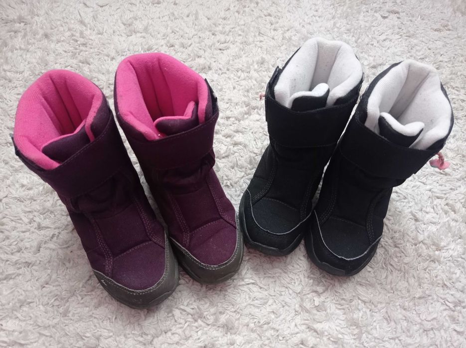 Cizme pentru fetiță, de iarnă , dechatlon, 3 per., mar.27, 28 și 29
