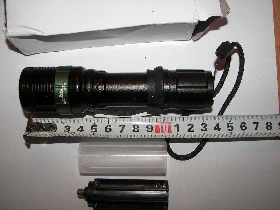 Lanterna bicicleta puternica cu led cree Noua, in cutie zoom dimmer