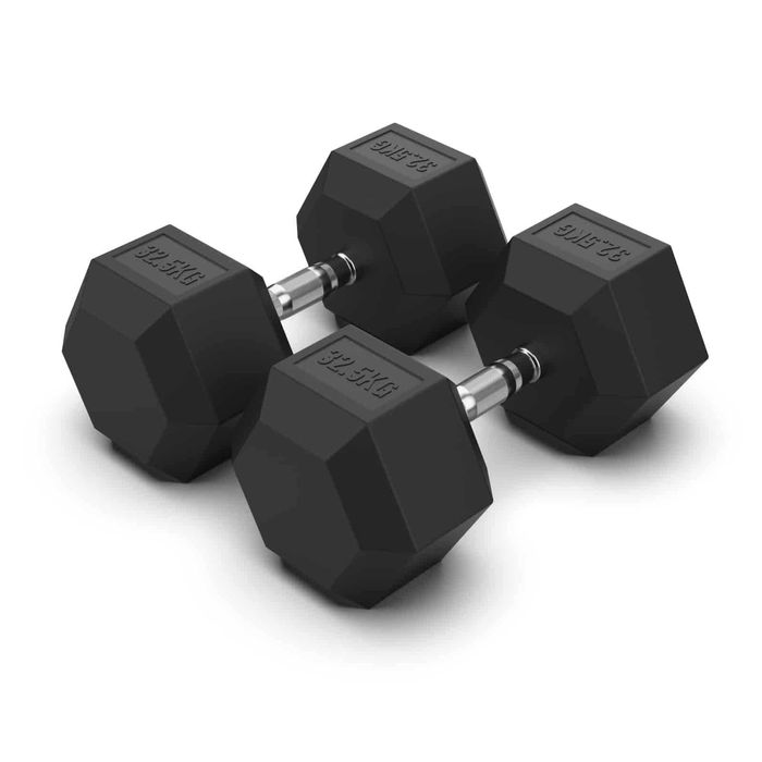 Дъмбели Хекс Pro , Фиксирани Гири HEX 2 × 32.5 кг, Dumbbells