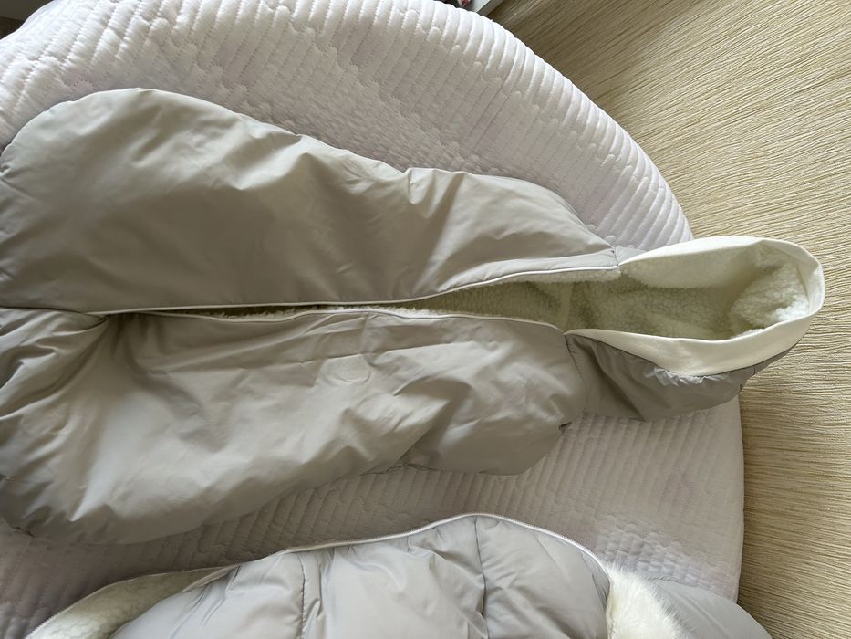 Продается зимний конверт на выписку б/у