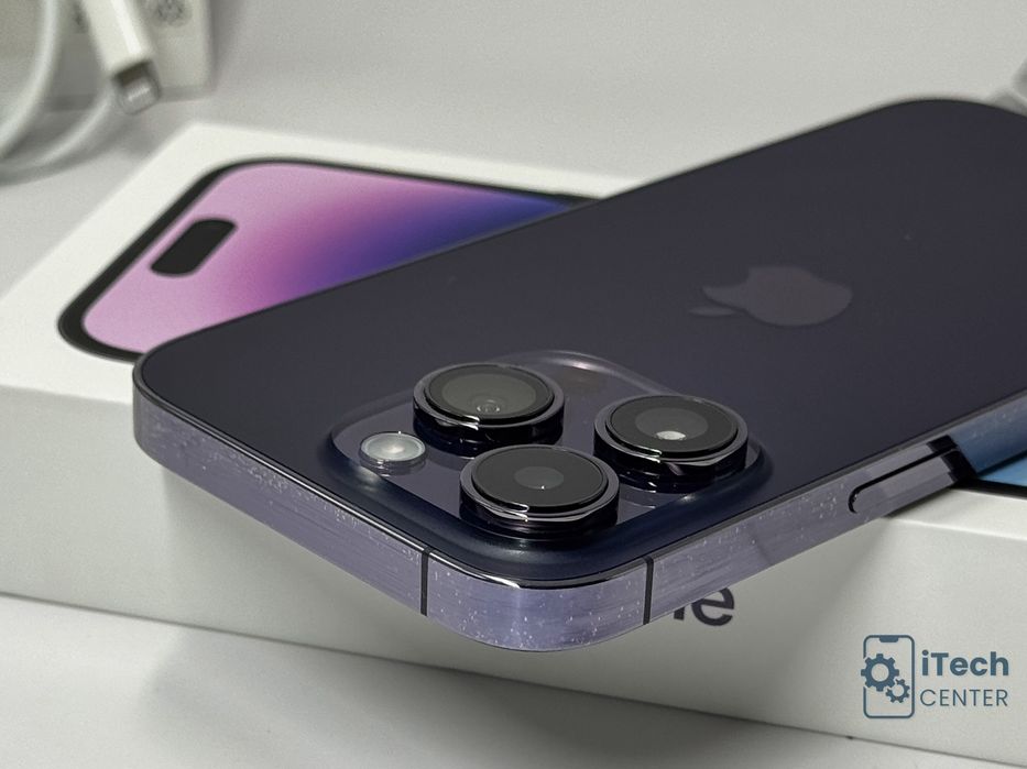 iPhone 14 Pro, 256GB, Purple, 100% батерия, ОТЛИЧЕН, ГАРАНЦИЯ!