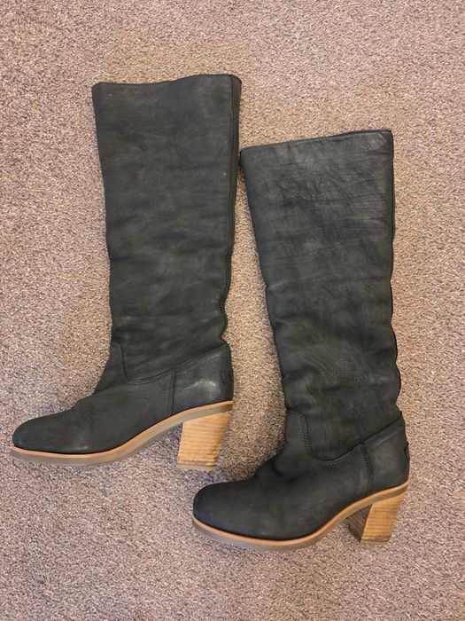 Cizme din piele naturală cu blana naturala Interior,  marimea 37