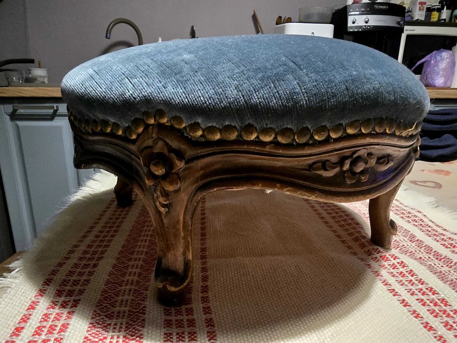 Taburet rustique style rocaille Louis xv 1920