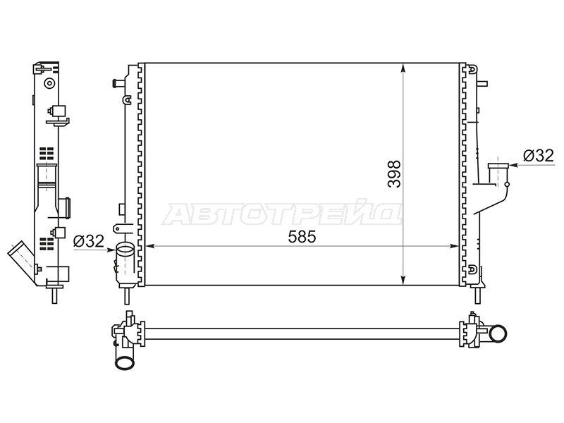 Радиатор Nissan Almera