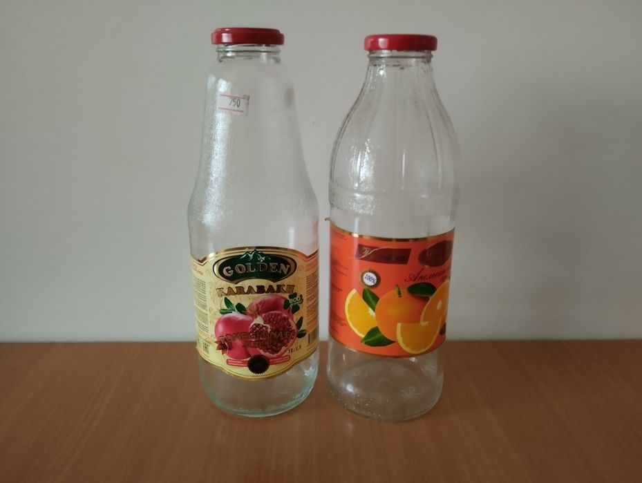 Бутылки 1л  из под сока Банки 3л