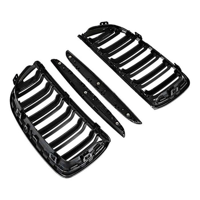 Set 2 grile duble M negru lucios BMW Seria 3 E90 E91 NFL 2005-2008