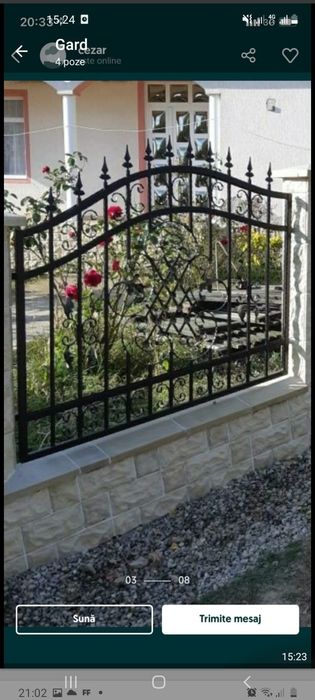 Gard de fer forjat