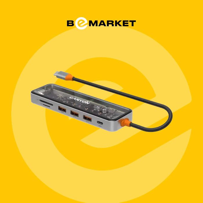 USB разветвитель Canyon DS-13 7in1 4k USB-C
