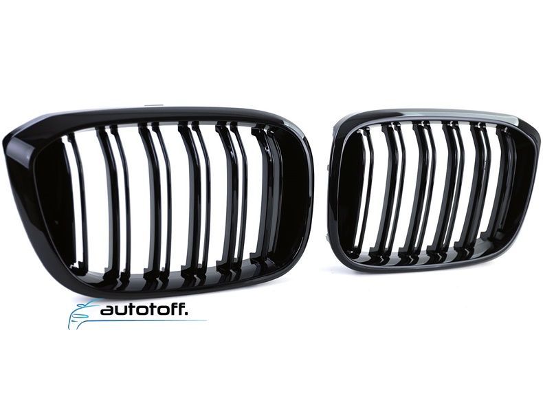 Grile duble BMW X3 G01 X4 G02 compatibile cu G01 G02 (2018+) M Negru lucios
