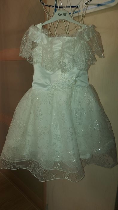 Платье белое 104-116