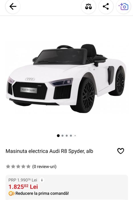 Masinuta electrica Audi R8 Spyder