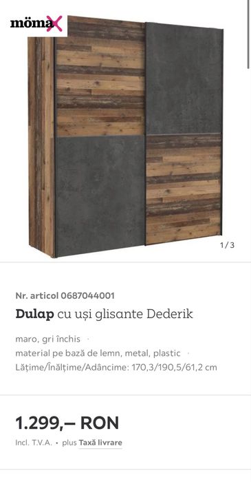 Comoda si dulap Moemax