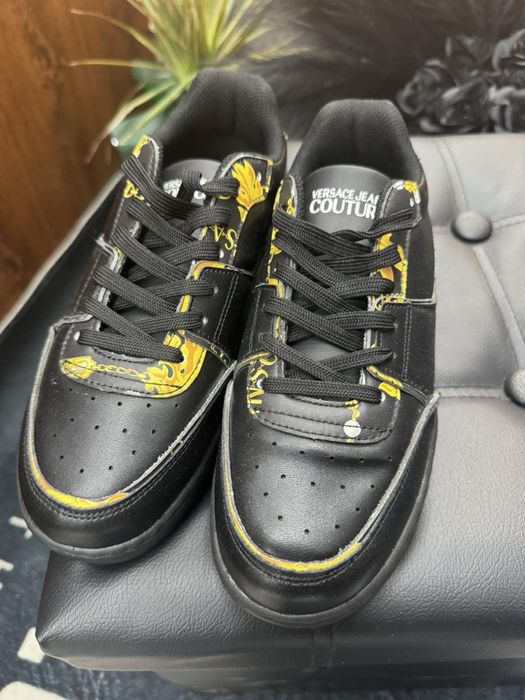 Кожени сникърси Versace couture