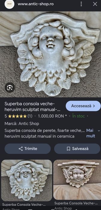 Heruvim ,consola / suport ceramic