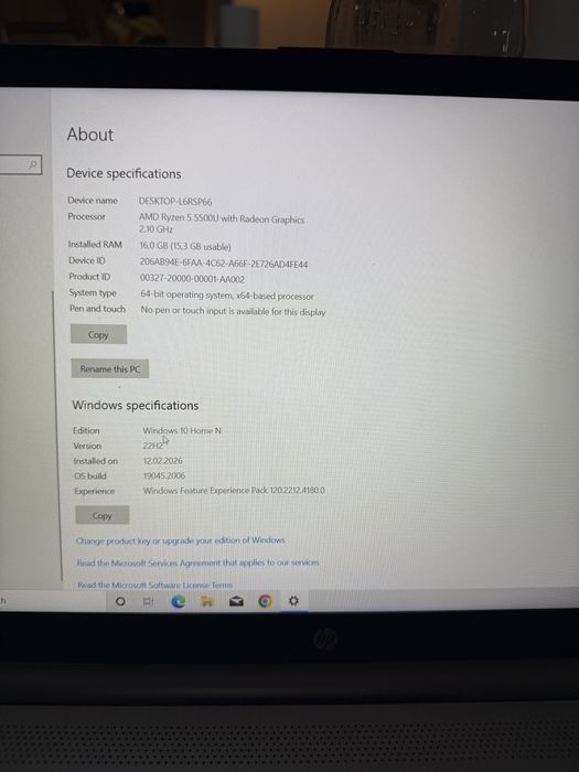 Laptop Hp 15s -eq2..AMD Ryzen 5
