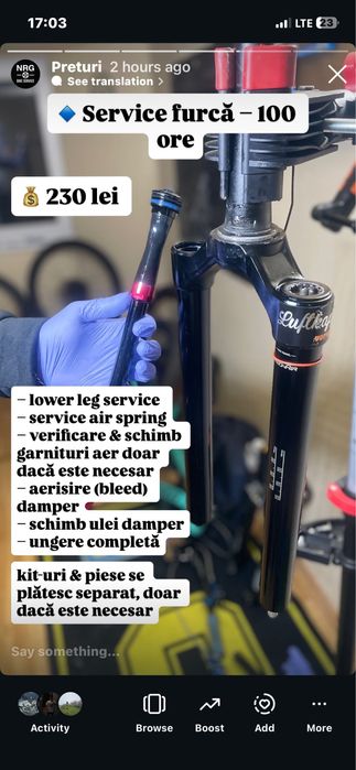 Reparatii/mentenanta biciclete