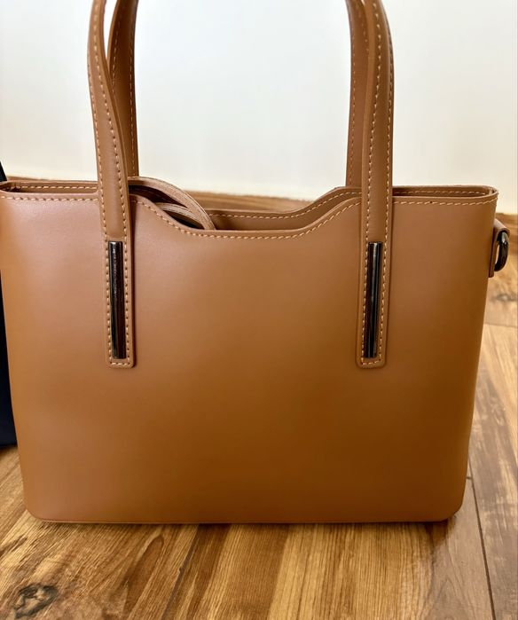 Geanta shopper din piele naturala