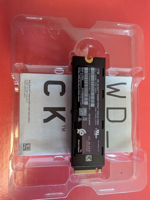 НОВ | 1TB WD Black SN850P за PS5 | NVMe SSD диск с DRAM кеш за PlayStation 5, лаптоп  или PC | с радиатор | скорост до 7300 MB/s