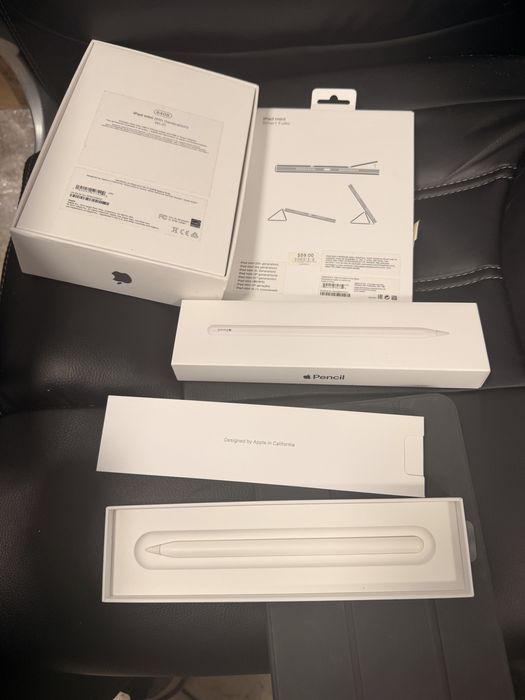 Apple ipad mini 6 64gb cu husa originala smart folio si apple pencil 2