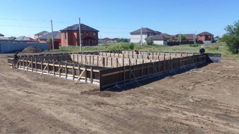 Заливка Фундамент со своей Опалубки