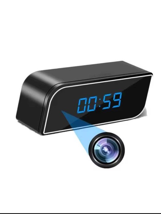 Camera Spion Wi-Fi Ascunsa in Ceas de Birou,Ful HD,Card 64 Gb,baterie