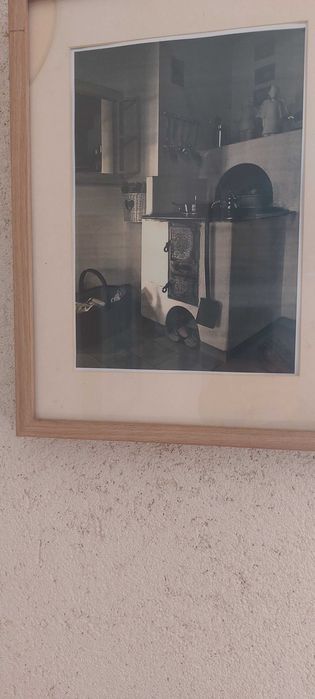 Set 4 tablouri / fotografii vechi etnografice - Bucătării tradiționale din Transilvania