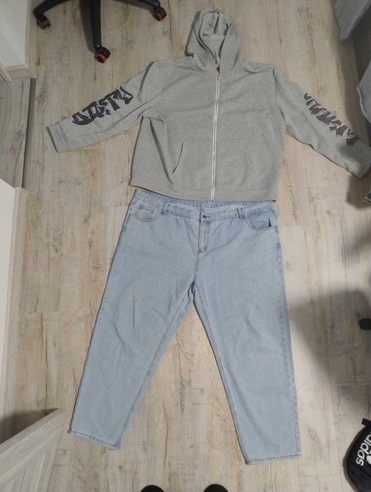 Blugi still baggy+ hanorac