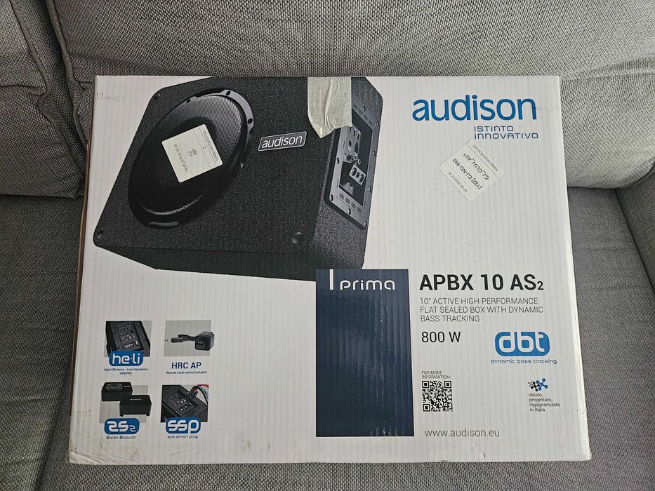 Subwoofer auto activ Audison APBX 10 AS2, 25 cm, 400W RMS