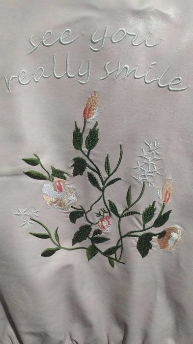 Куртка экокожа пудрового цвета