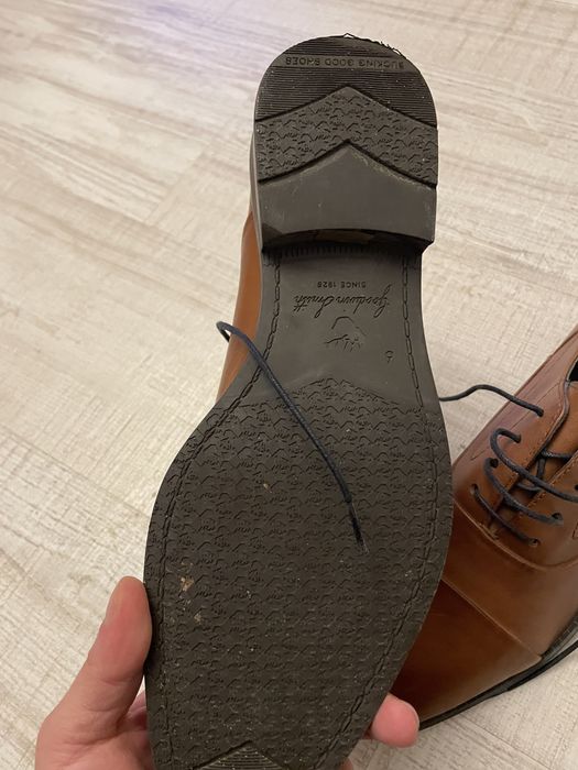 Pantofi maro din piele, 39/40